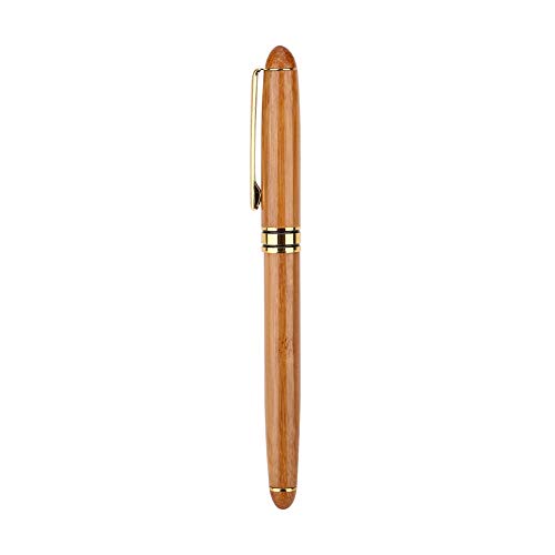 Walfront 1pc Pluma estilográfica artística de caligrafía hecha a mano de bambú con punta de cincel para escribir pluma gótica árabe cursiva (1,9 mm)