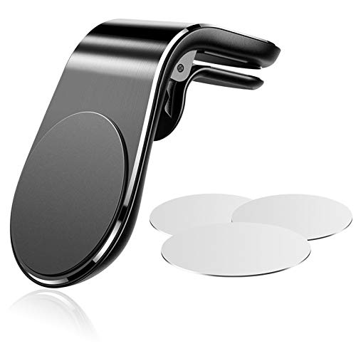 Warxin Soporte Magnético Movil Coche para Ventilación, Duradero Mini Iman Móvil Coche Soporte para Teléfono Universal con Rejillas del Aire para iPhone Galaxy Smartphone y GPS - Negro Warxin Soporte Magnético Movil Coche para Ventilación, Duradero Mini Iman Móvil Coche Soporte para Teléfono Universal con Rejillas del Aire para iPhone Galaxy Smartphone y GPS - Negro