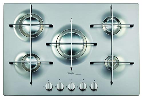 Whirlpool AKT 799/IXL Integrado Encimera de gas Acero inoxidable hobs - Placa (Integrado, Encimera de gas, Acero inoxidable, Acero inoxidable, Giratorio, Parte superior delantera)