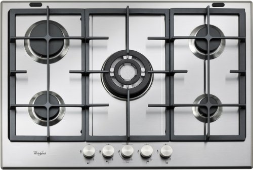 Whirlpool GMA 7522/IX Integrado Encimera de gas Acero inoxidable hobs - Placa (Integrado, Encimera de gas, Acero inoxidable, Acero inoxidable, hierro fundido, Giratorio)