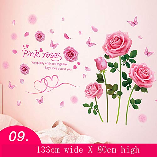 YFKSLAY Room Wall Decoration Wall Sticker Stickers Bedroom Rentals Renting House Remodeled Self-Adhesive Princess Room Girl-5_ Extra Large