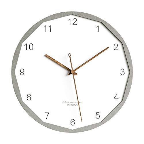 Yingm Reloj de Pared del Dormitorio de La Sala de Estar 12 Pulgadas Completan Reloj De Pared De Cuarzo Decorativo For Una Sala De Estar Locales Den Restaurante Decoración de La Barra del Pasillo