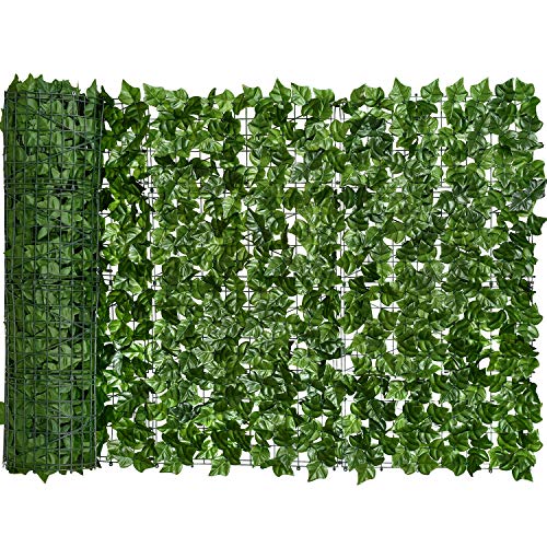 YQing Pantalla de Cerca de privacidad de Hiedra Artificial, Cerca de setos Artificiales y decoración de Hojas de Vid de Hiedra Falsa para decoración al Aire Libre, jardín (100cm x 300cm) YQing Pantalla de Cerca de privacidad de Hiedra Artificial, Cerca de setos Artificiales y decoración de Hojas de Vid de Hiedra Falsa para decoración al Aire Libre, jardín (100cm x 300cm)