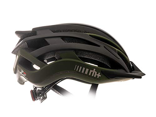 zerorh+ Helmet Twoinone - Casco de Bicicleta Unisex para Adulto, Color Verde Mate y Antracita metálico, Color Negro, L-XL
