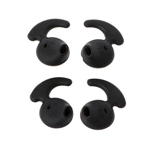 2 Pares Bla Silicona Oído Eartip Reemplazo para S6 Deportes Auriculares Auriculares Protección Anti Ruido Tapones Cómodo para Ud