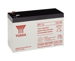 2 x Yuasa NP7-12 bateria de Alarma, Bici electrica, Scooter de 12V, 7Ah