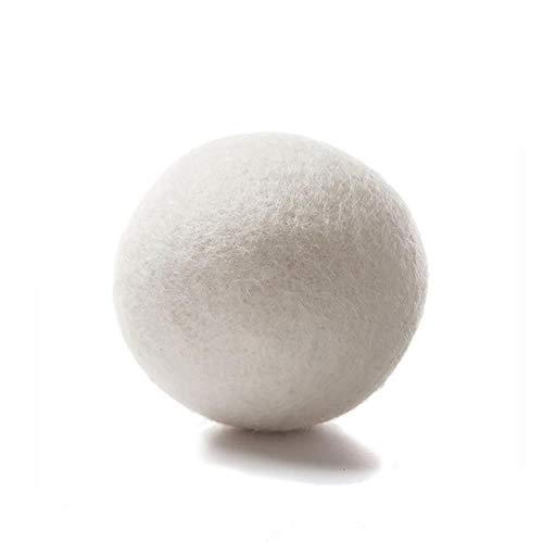 6 piezas de bola limpia de lavandería Bola de suavizante de tela de lavandería orgánica natural reutilizable Bolas de secadora de lana orgánica premium, 6 piezas, Francia