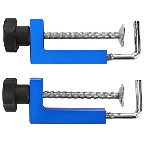 Abrazaderas universales para vallas, aleación de aluminio, antioxidantes, abrazaderas para vallas de sierra de mesa, azul, herramientas multifuncionales para fijación de carpintería, 100 mm Abrazaderas universales para vallas, aleación de aluminio, antioxidantes, abrazaderas para vallas de sierra de mesa, azul, herramientas multifuncionales para fijación de carpintería, 100 mm