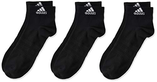 adidas LIGHT ANK 3PP Socks, Unisex adulto, Black/Black/Black, M adidas LIGHT ANK 3PP Socks, Unisex adulto, Black/Black/Black, M