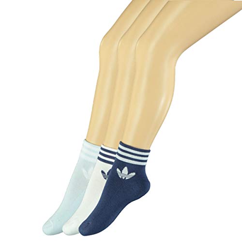 adidas Tref ANK Sck HC Ankle Socks, Hombre, White/Sky Tint/Tech Indigo, 3942