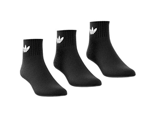 Adidas Trefoil Ankle Mid Socks - Calcetines (3 unidades) negro L