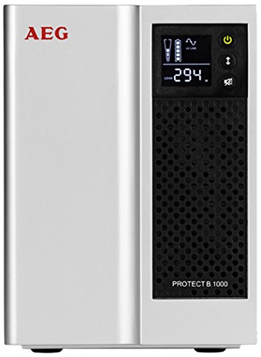 AEG Protect B. 1000 Línea interactiva 1000VA 8AC outlet(s) Negro, Plata sistema de alimentación ininterrumpida (UPS) - Fuente de alimentación continua (UPS) (1000 VA, 700 W, 220 V, 240 V, 220 V, 240 V)