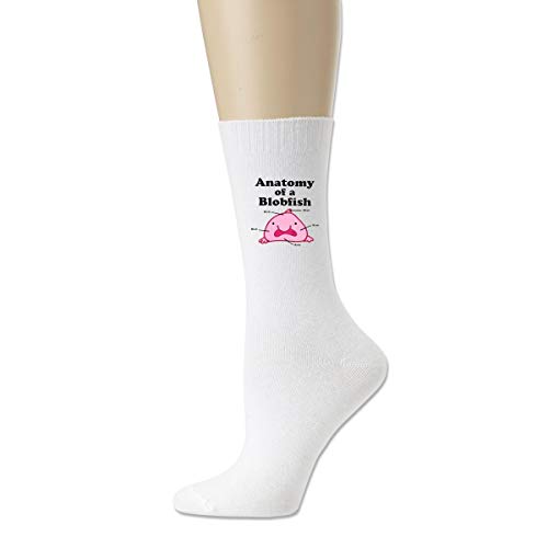 Anatomy Of A Blobfish Cotton Socks Knit High Ankle Sport Soccer Socks For Men Women