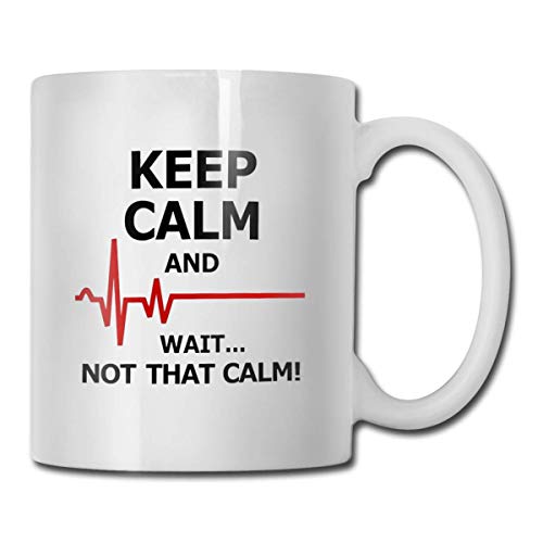 antspuent Keep Calm and Wait Not That Calm Funny Doctor Nurse Coffee Mug Novedad Cumpleaños para Nurse Doctor CNA RN Psych Tec