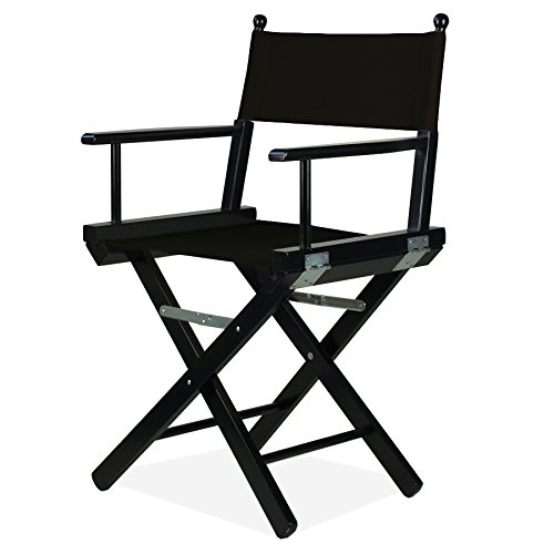 ArredaSì Silla de director negra con tela negra - Regista P de madera ArredaSì Silla de director negra con tela negra - Regista P de madera