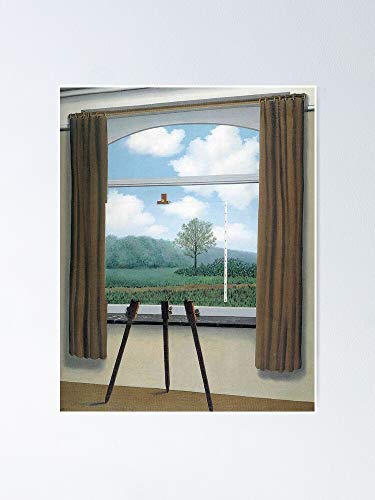 AZSTEEL Póster de The Human Conditionla Condition Humaine-René Magritte 11.7 x 16.5