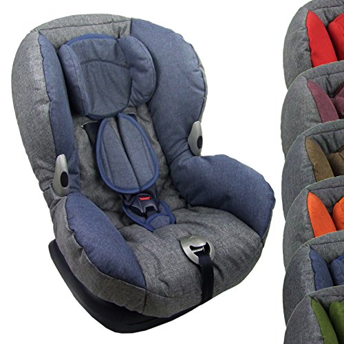 Bambini Mundo Funda de repuesto, funda para Maxi Cosi XP + priorifix (jaspeado) blau meliert Bambini Mundo Funda de repuesto, funda para Maxi Cosi XP + priorifix (jaspeado) blau meliert