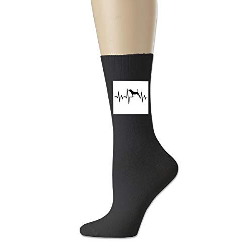 Beagle Heartbeat Cotton Socks Knit High Ankle Sport Soccer Socks For Men Women