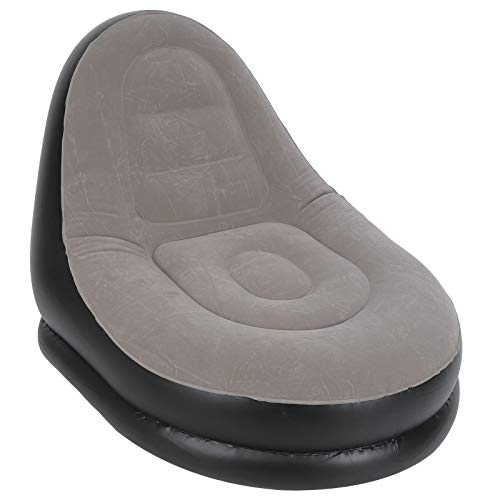 BHDD Sillón Inflable de Ocio, sillón Inflable, sillón Inflable, Silla de Juego de Piso Plegable con Respaldo Alto, con reposapiés, para Adolescentes, Adultos, Sala de Estar, Dormitorio, al Aire Libre