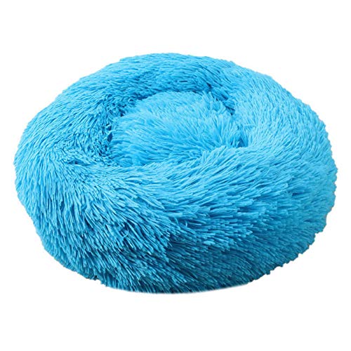 Cama para Perros Mascota cómoda Donut Perrera Redonda súper Suave extraíble y Lavable cojín para Gatos y Perros Cama sofá cálido casa para Perros