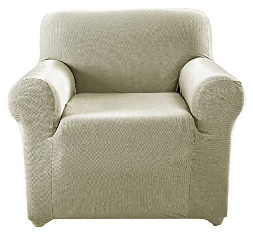 Carrefour Tex - Funda de Sofá Una Plaza Bielástica 80 x 110 cm Beige Carrefour Tex - Funda de Sofá Una Plaza Bielástica 80 x 110 cm Beige
