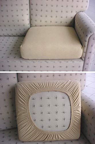 Casatessile Tela Antimanchas: un par de Fundas para Cojines de sillón y sofá Que se Pueden Extender de 50 a 75 cm - Arancio Casatessile Tela Antimanchas: un par de Fundas para Cojines de sillón y sofá Que se Pueden Extender de 50 a 75 cm - Arancio
