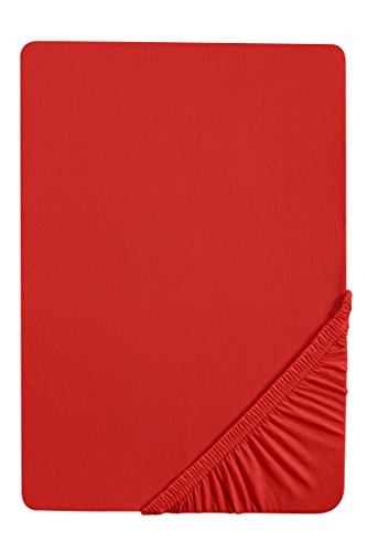 Castell 77113/018/087 - Sábana bajera ajustable elástica para cama, Rojo, 90 x 190 cm Castell 77113/018/087 - Sábana bajera ajustable elástica para cama, Rojo, 90 x 190 cm