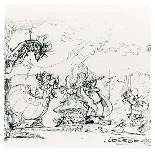 Clairefontaine 812945C Astérix Crayée - Bloc de dibujo (60 páginas de papel de dibujo de grano ligero, 21 x 21 cm, 160 g), color blanco