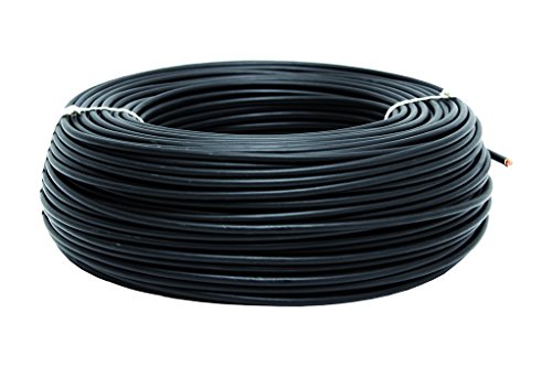 Cofan 51002554N Rollo Cable, Negro, H07V-K, 1 x 1.5 mm2, 100 m