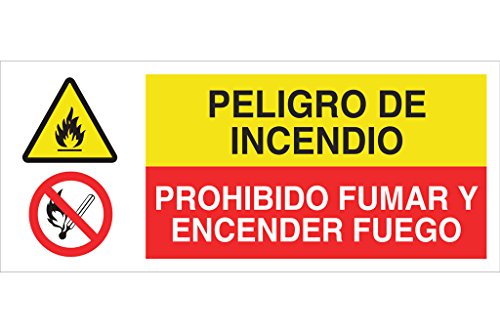 Cofan CAP01PL507210 Peligro De Incendio/Prohibido Fumar Y Encender Fuego
