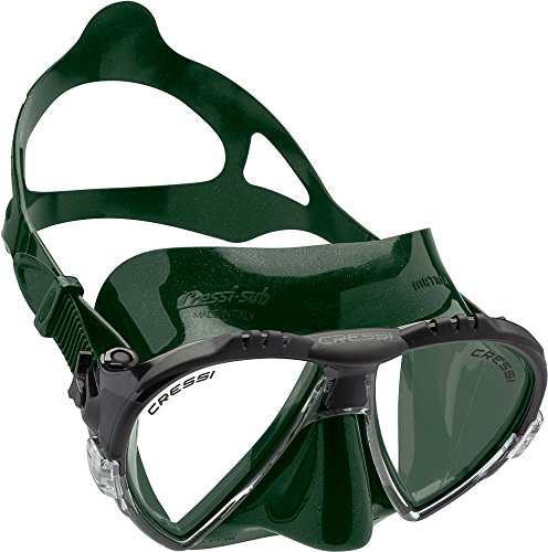 Cressi Matrix Mask - Máscara de Buceo y Snorkeling, Unisex Adulto, Verde/Verde