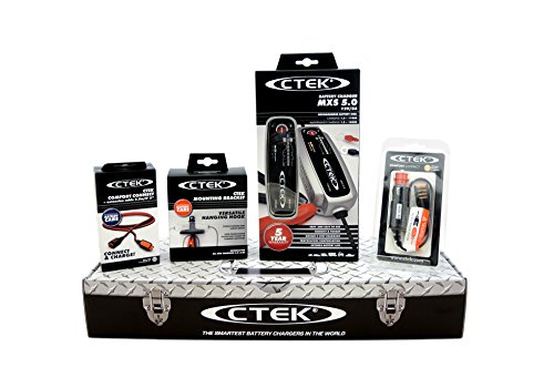 CTEK MXS5.0 (56-305) Toolbox Set - Cargador de batería con accesorios