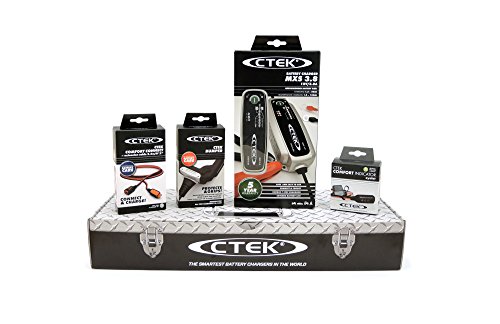 CTEK XS0.8 (56-707) Toolbox Set - Cargador de batería con accesorios