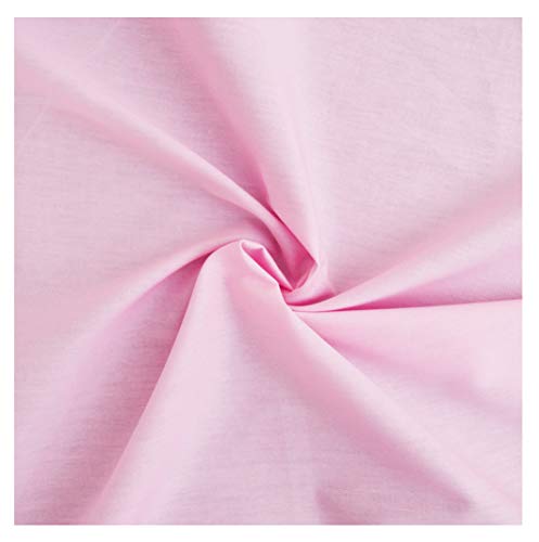 designers-factory - Tejido de popelín de algodón 100% - disponible en 11 colores (Rosa, 1m x 1m46)