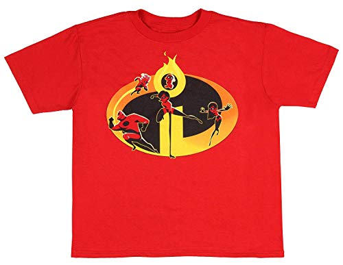 Disney Pixar Boys' Incredibles 2 Family Icon T-Shirt (XL)