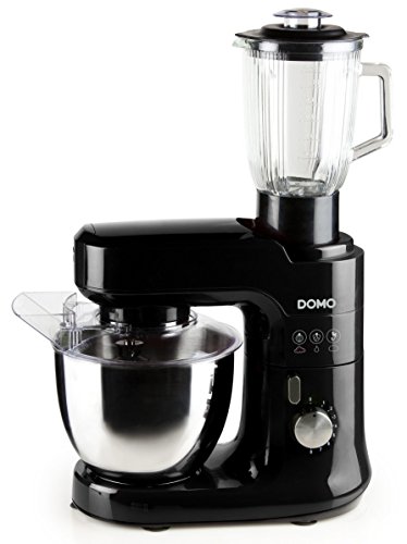 Domo DO9146KR - Robot de cocina (4,5 L, Negro, Acero inoxidable, Giratorio, Acero inoxidable, PP, Stainless steel, Acero inoxidable)