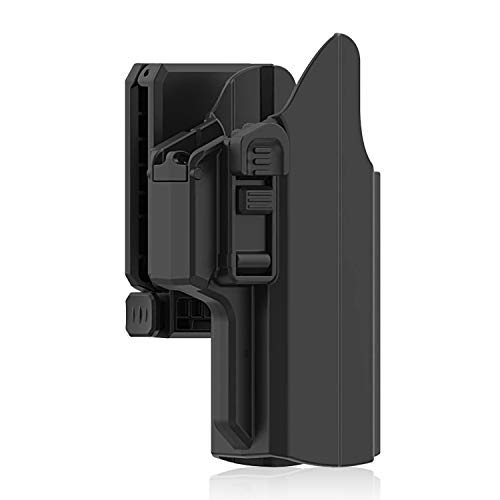 efluky Universal IPSC Holster Pistola Molle Pistolera Airsoft Gun Holster para Glock 17 19/HK USP/Beretta APX/Walther p99/Sig Sauer P320, Belt Clip 360° Adjustable efluky Universal IPSC Holster Pistola Molle Pistolera Airsoft Gun Holster para Glock 17 19/HK USP/Beretta APX/Walther p99/Sig Sauer P320, Belt Clip 360° Adjustable