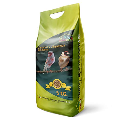 Faunamix Comida para Canarios, Jilgueros y Silvestres Natural sin Avena 5Kg