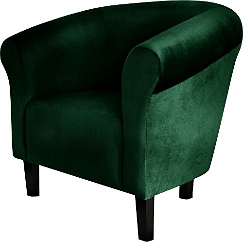 Fortisline Crapaud Monaco Velvet - Sillón de terciopelo verde esmeralda para salón Bistro café W364_23