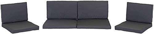 Gartenstuhl-Kissen Mónaco Salón Asiento para Grupos de Mimbre de jardín en Gris Oscuro 8 Amortiguador del 100% de poliéster Resistente al Agua extraíble con Referencia Cremalleras Gartenstuhl-Kissen Mónaco Salón Asiento para Grupos de Mimbre de jardín en Gris Oscuro 8 Amortiguador del 100% de poliéster Resistente al Agua extraíble con Referencia Cremalleras