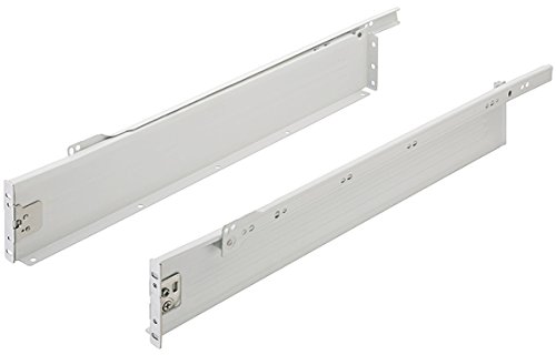 Gedotec sistema de cajones riel de cajón caja de cajón de extensión parcial mueble de cocina | Longitud nominal: 500 mm | Capacidad de carga de la guía del bastidor 25 kg | Altura 86 mm | 1 juego Gedotec sistema de cajones riel de cajón caja de cajón de extensión parcial mueble de cocina | Longitud nominal: 500 mm | Capacidad de carga de la guía del bastidor 25 kg | Altura 86 mm | 1 juego