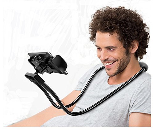 Glodenbridge - Soporte flexible para teléfono móvil para colgar del cuello, soporte para alargar el brazo, para dispositivos móviles de 3,5 a 6,5 pulgadas