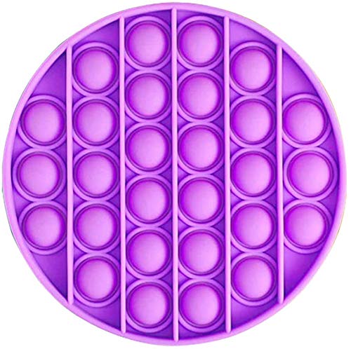 Hanbee Silicona Sensorial Fidget Juguete, Push Pop Bubble Sensory Toy, Autismo Necesidades Especiales Aliviador del Antiestrés del Juguetes para Niños Adultos Relajarse (Purple)