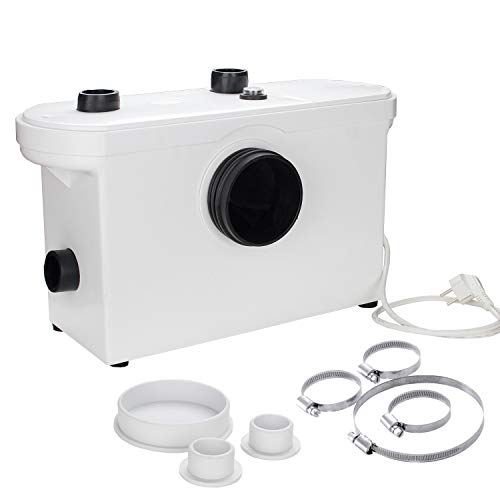 Hengda 600W 3/1 triturador sanitario bombeador WC Trituradora de Agua Residual para Baño Lavabo o Cocina Triturador Sanitario