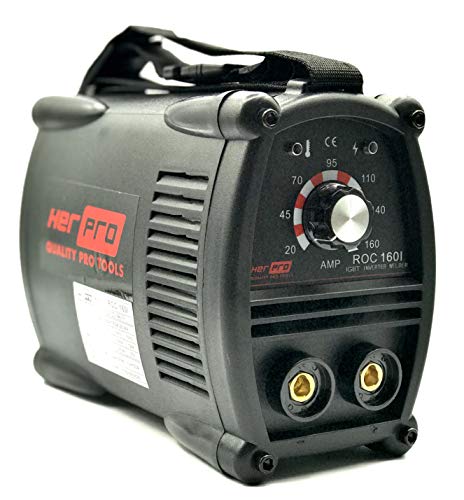 HERPRO Mini Soldador Inverter ROC 160I, 160 Amperios 60% factor de marcha, ANTI STICK, ARC FORCE, HOT START, Tarjeta EMC, Perfecto para electrodos de 1,6mm. a 4,00mm. Valido para Generador. HERPRO Mini Soldador Inverter ROC 160I, 160 Amperios 60% factor de marcha, ANTI STICK, ARC FORCE, HOT START, Tarjeta EMC, Perfecto para electrodos de 1,6mm. a 4,00mm. Valido para Generador.