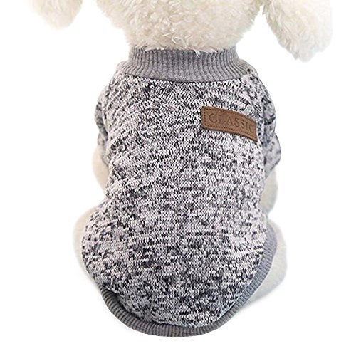 Idepet - Ropa para mascotas: jersey de forro polar para perros y gatos, S, Gris Idepet - Ropa para mascotas: jersey de forro polar para perros y gatos, S, Gris