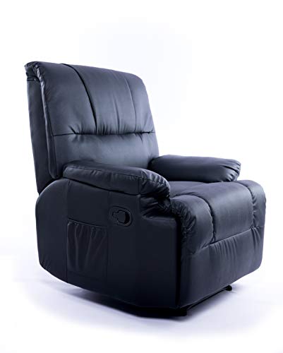 Imperial Confort Sillón Relax con Reclinación Manual Y Masajes, Negro, Talla Unica Imperial Confort Sillón Relax con Reclinación Manual Y Masajes, Negro, Talla Unica