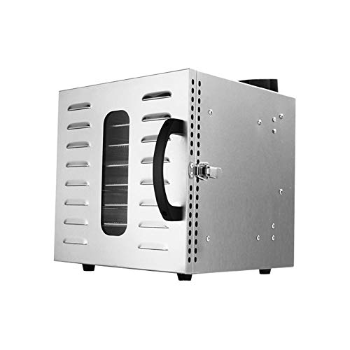 Kacsoo Deshidratador de alimentos de 8 bandejas, máquina secadora de alimentos de acero inoxidable, ajuste de temperatura de 30~90 ° C, de 24 horas, panel inteligente LED
