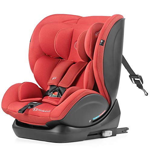 Kinderkraft Silla de Coche Isofix MYWAY, Grupo 0+/1/2/3, 0-36 kg, H-Guard, Rojo