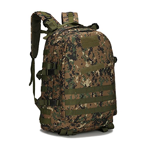 KKSB Outdoor Sports Mountaineering Bag Male 3p Bag Backpack Hiking Military Backpack Bag On Foot 30-40L Camouflag Digital